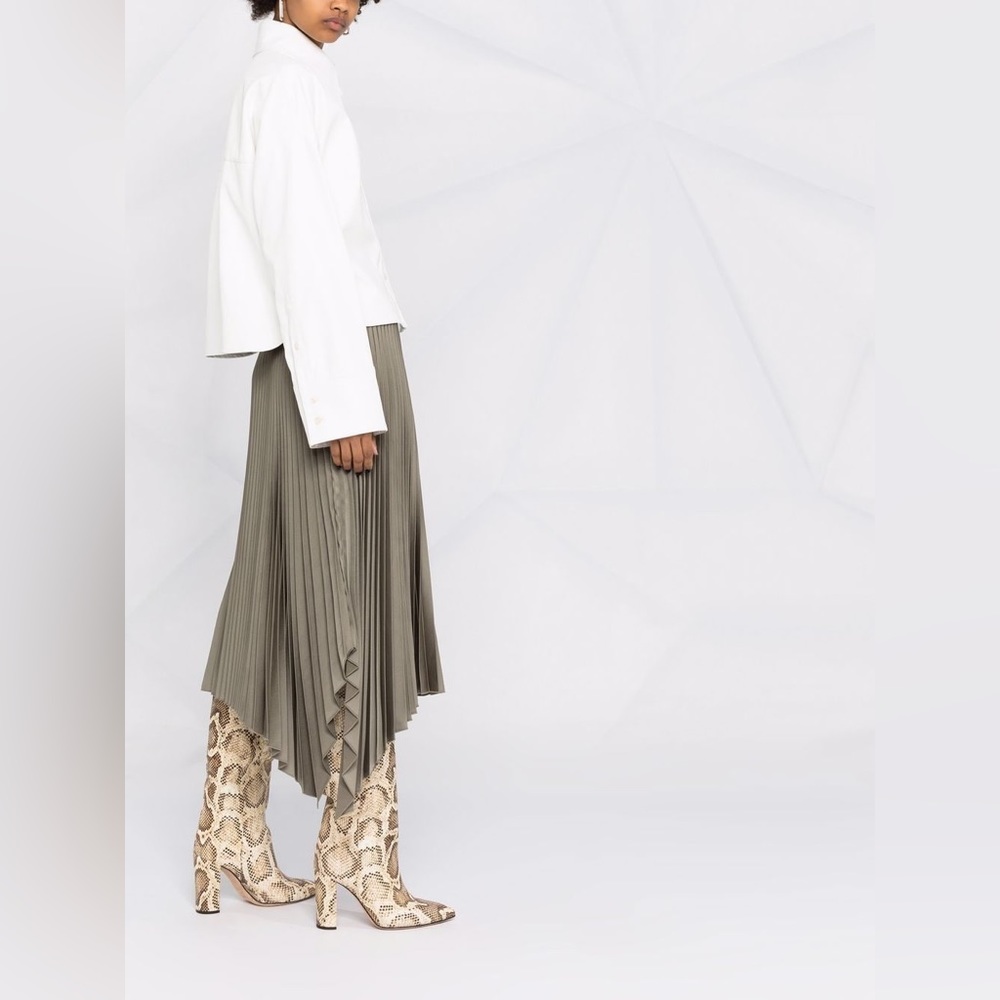 Warehouse Asymmetry Plaid Skirt